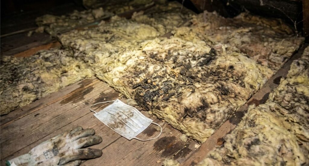 Odchody kuny na strychu zagrożenie