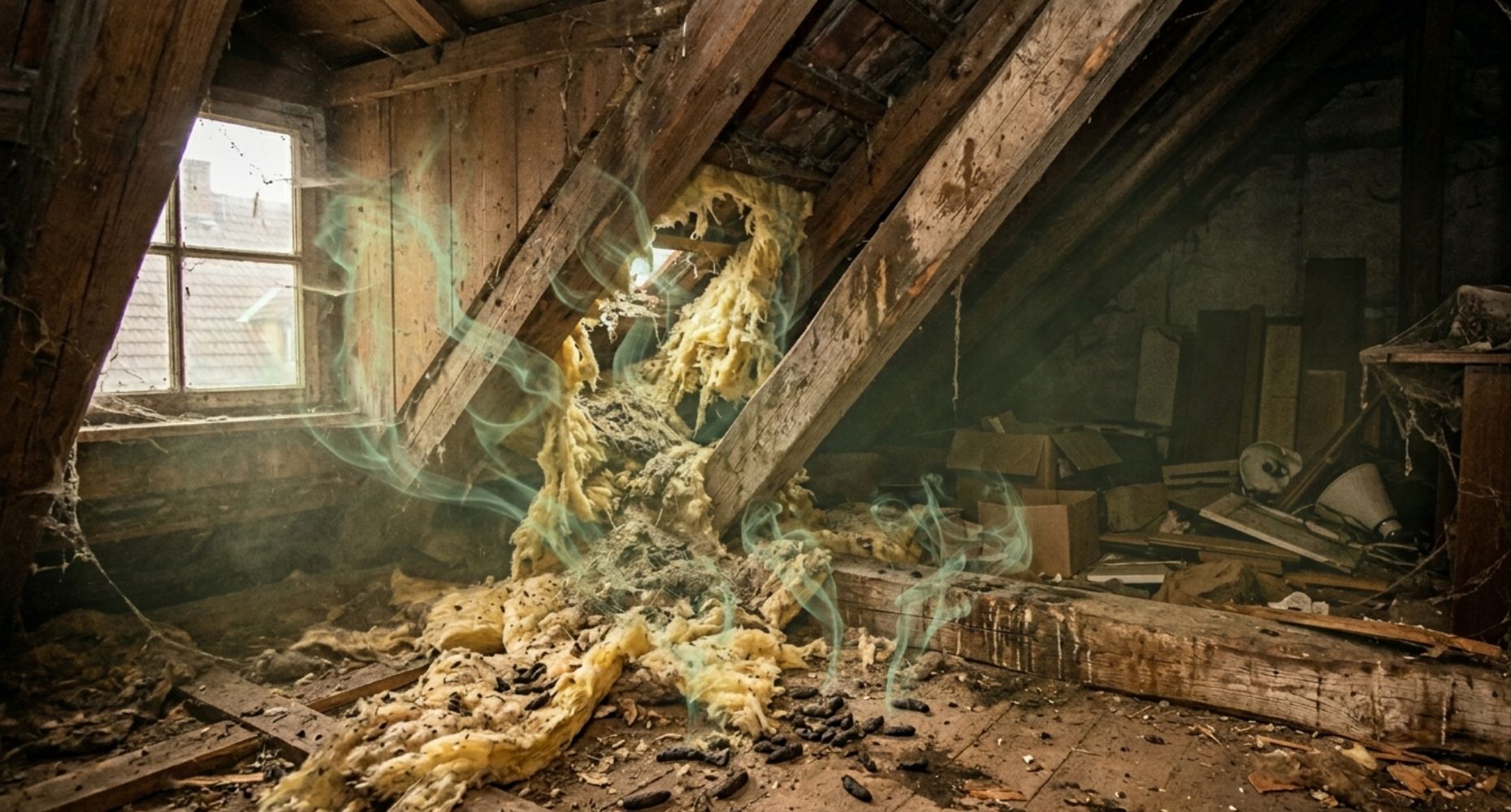 Smród na poddaszu po kunach